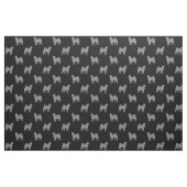 Alaskan Malamute Dog Silhouetten Patroon Stof (Fat Quarter)