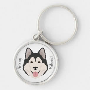 Alaskan Malamute dog Sleutelhanger