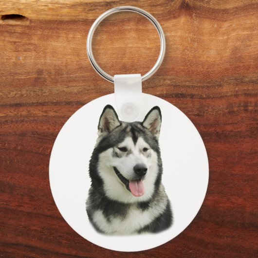 Alaskan Malamute dog Sleutelhanger (Voorkant)