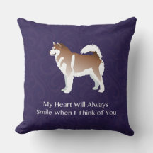 Alaskan Malamute Dog Thinking of You Design