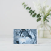 Alaskan Malamute Dog Visitekaartje (Staand voorkant)
