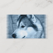 Alaskan Malamute Dog Visitekaartje (Achterkant)
