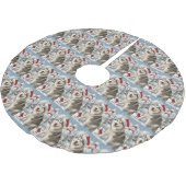 Alaskan Malamute Dog Winter Wonderland Kerstmis Kerstboom Rok (Gekanteld)