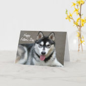 Alaskan Malamute Dogs Vaderdag Kaart (Gele Bloem)