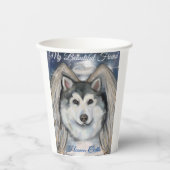 Alaskan Malamute Engel Papieren Bekers (Voorkant)