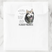 Alaskan Malamute FAQ Sticker (Tas)