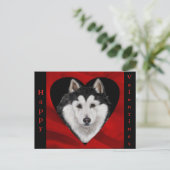 Alaskan Malamute Feestdagenkaart (Staand voorkant)