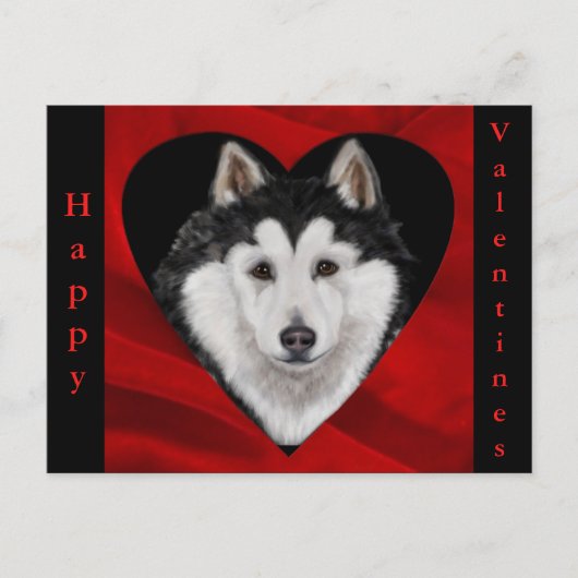 Alaskan Malamute Feestdagenkaart (Voorkant)