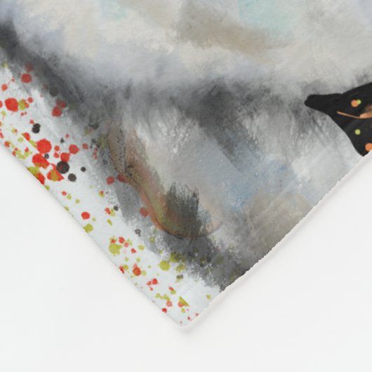 Alaskan Malamute Fleece Deken (Hoek)