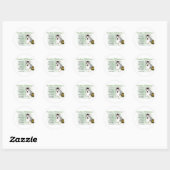 Alaskan Malamute Gifts Ronde Sticker (Vel)
