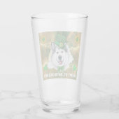 Alaskan Malamute Gold Happy St. Patricks Day Glas (Achterkant)
