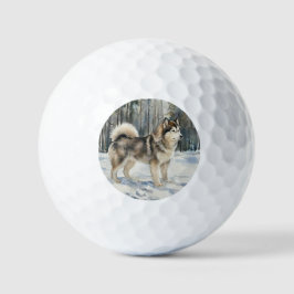 Alaskan Malamute Golfballen