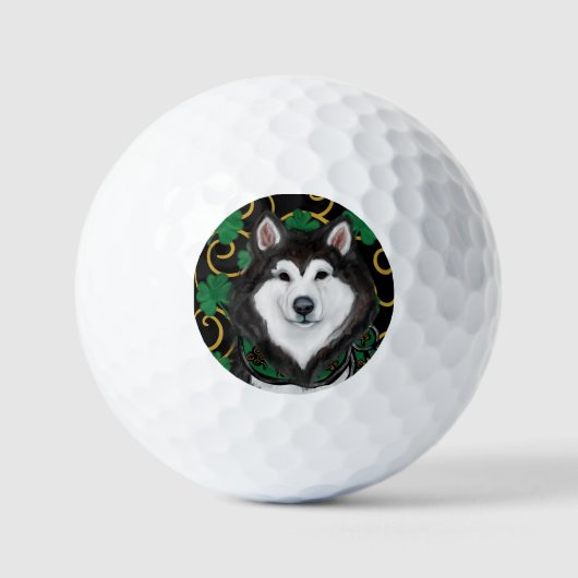 Alaskan Malamute                 Golfballen (Voorkant)