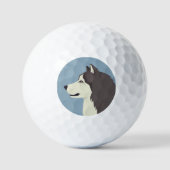 Alaskan Malamute Golfballen (Voorkant)
