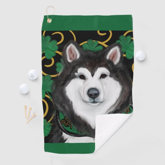 Alaskan Malamute Golfhanddoek (Insitu)
