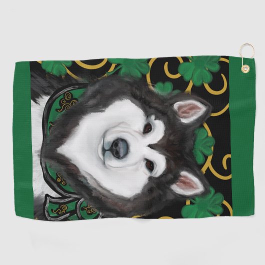 Alaskan Malamute Golfhanddoek (Horizontaal)