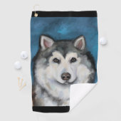Alaskan Malamute Golfhanddoek (Insitu)