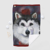 ALASKAN MALAMUTE GOLFHANDDOEK (Insitu)