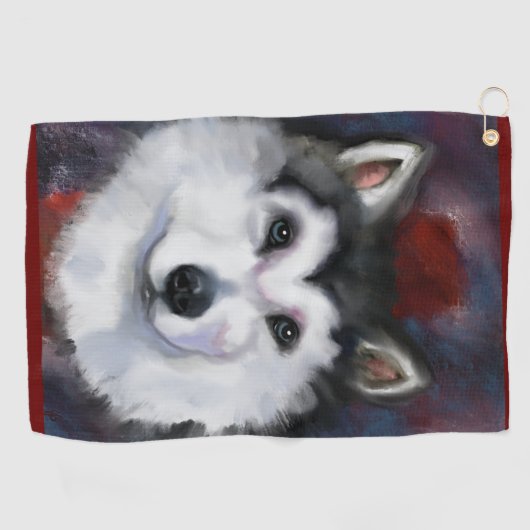 ALASKAN MALAMUTE GOLFHANDDOEK (Horizontaal)