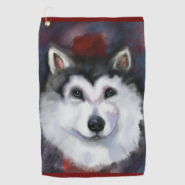 ALASKAN MALAMUTE GOLFHANDDOEK