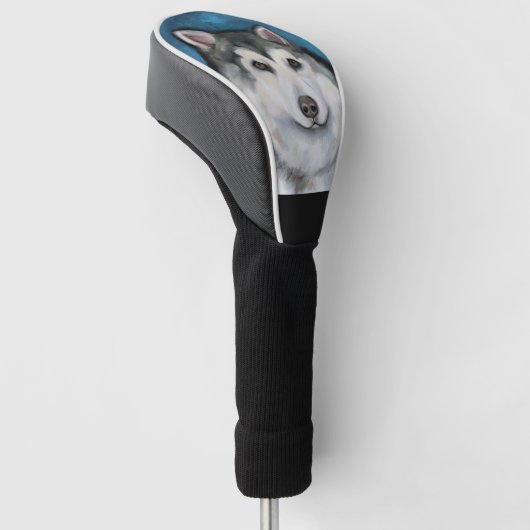 Alaskan Malamute Golfheadcover (Schuin)