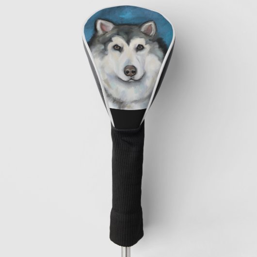 Alaskan Malamute Golfheadcover (Voorkant)