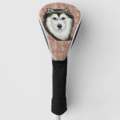 Alaskan Malamute Golfheadcover (Voorkant)