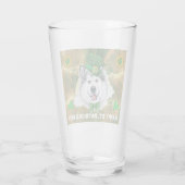 Alaskan Malamute Goud Gelukkig St. Patrick's Dag Glas (Achterkant)