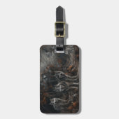 Alaskan Malamute Halloween Nacht Doggy Delight Bagagelabel (Voorkant verticaal)