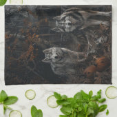 Alaskan Malamute Halloween Nacht Doggy Delight Theedoek (Gevouwen)