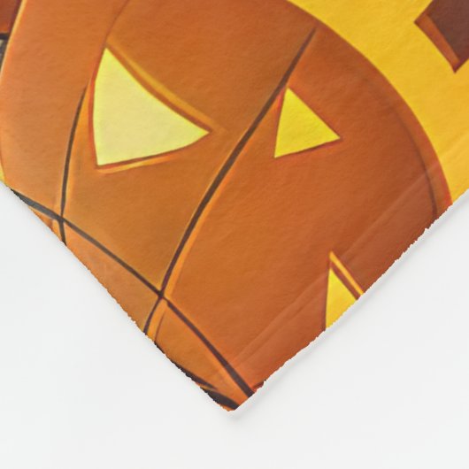 Alaskan Malamute Halloween Spooky Fleece Deken (Hoek)