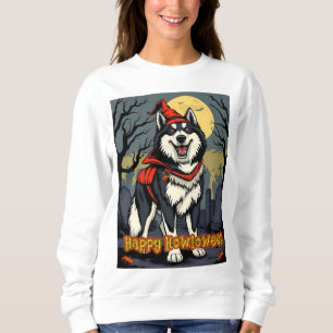 Alaskan Malamute Happy Howloween Trui