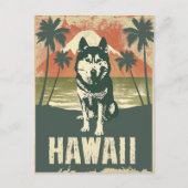 Alaskan Malamute Hawaii Vakantie Reizen Briefkaart (Voorkant)