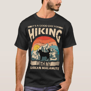 Alaskan Malamute Hiking, Malamute mama en papa T-shirt