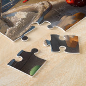 Alaskan Malamute Holiday Baking: Feestelijke Kerst Legpuzzel (Zijkant)