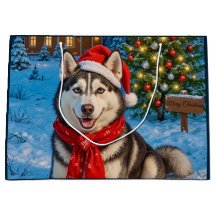 Alaskan Malamute Holiday