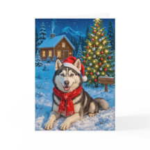 Alaskan Malamute Holiday