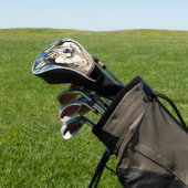 Alaskan Malamute hond glazen ornament Golfheadcover (Insitu)