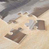 Alaskan Malamute Hond in Sneeuw Kerstmis Legpuzzel (Zijkant)