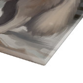 Alaskan Malamute Hond in Sneeuw Kerstmis Snijplank (Hoek)