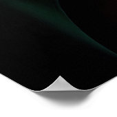 Alaskan Malamute hond in St. Patrick's Day jurk Poster (Hoek)