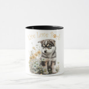 Alaskan Malamute Hond Moeder Bloemstuk Mok