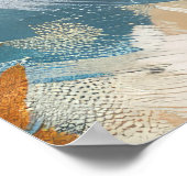 Alaskan Malamute Hond Rijden Motorfiets Kerstmis Poster (Hoek)