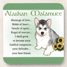 Alaskan Malamute-honden kunst