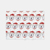 Alaskan Malamute-hondenras Kerststerren Fleece Deken (Voorkant (Horizontaal))