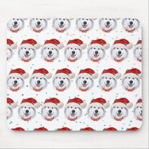 Alaskan Malamute-hondenras Kerststerren Muismat