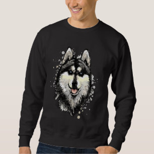 Alaskan Malamute Hoofd van de Siberische Husky met Trui