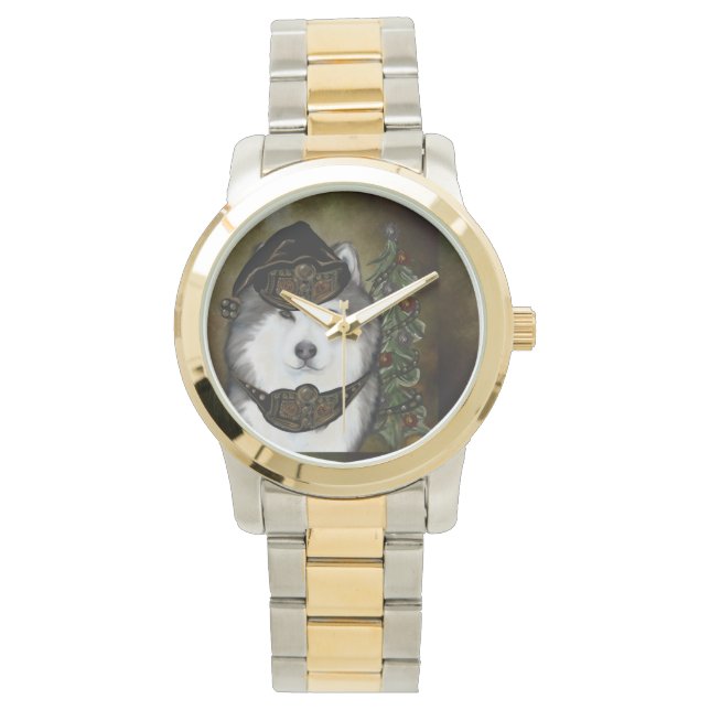ALASKAN MALAMUTE HORLOGE (Voorkant)