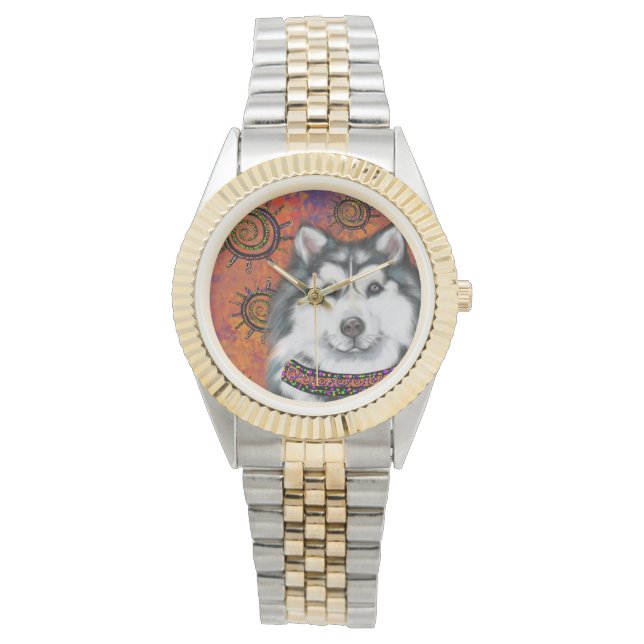ALASKAN MALAMUTE HORLOGE (Voorkant)