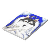 ALASKAN MALAMUTE HUISDIERENGEL NOTITIEBLOK (Linkerzijde)